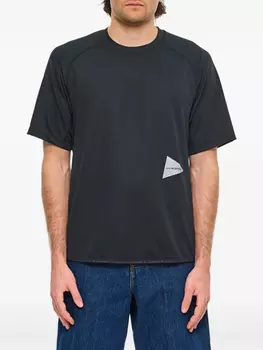 And Wander logo-print Футболка, черный