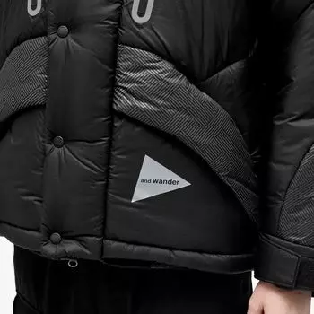 And Wander Primaloft ripstop jacket, черный