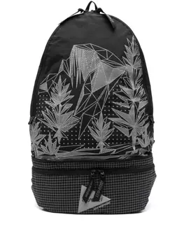 And Wander рюкзак из рипстопа, черный