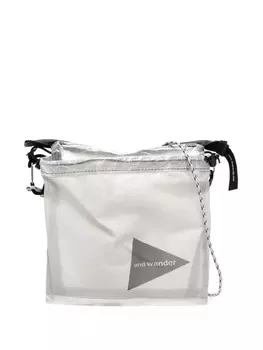 And Wander сумка на плечо Dyneema с логотипом, серый