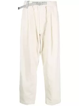 and Wander вельветовые брюки прямого кроя, нейтральный цвет