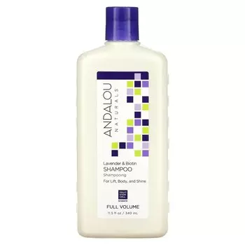 Andalou Naturals Шампунь - Полный объем с лавандой и биотином 11,5 жидких унций