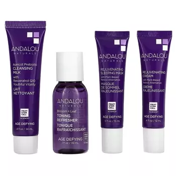 Andalou Naturals The Age Defying Routine Set Набор из 4 предметов