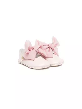 ANDANINES балетки с бантом, розовый