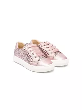 ANDANINES кеды с блестками, розовый