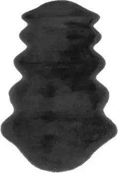 Андас лохматый бегун "Mailo", в форме меха, искусственный мех, внешний вид меха кролика Andas 60х180 см, цвет anthrazit