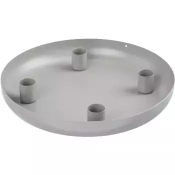 Андас подсвечник "Lanne Stick подсвечник, Адвент подсвечник", (1 штука), подсвечник из металла, в современном стиле, 4 пламени Andas, серый