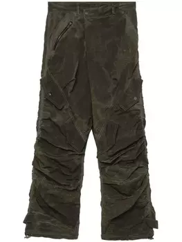 Andersson Bell брюки с рюшами, зеленый