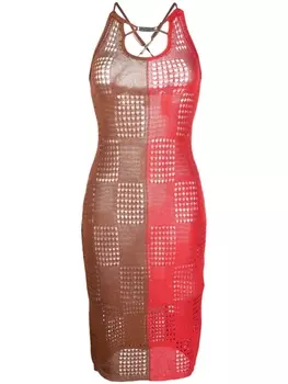 Andersson Bell платье в двух тонах, красный