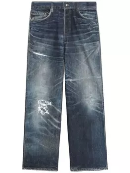 Andersson Bell широкие джинсы с нашивкой-логотипом, синий