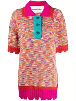 Andersson Bell трикотажная рубашка поло с короткими рукавами, розовый