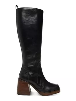 Andiee Женские высокие сапоги до колена из искусственной кожи Steve Madden, цвет Black Leather