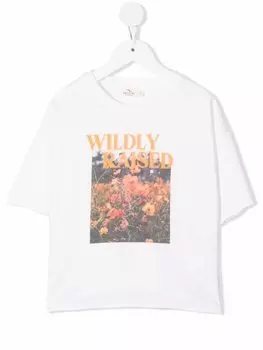 Andorine футболка с графичным принтом, белый