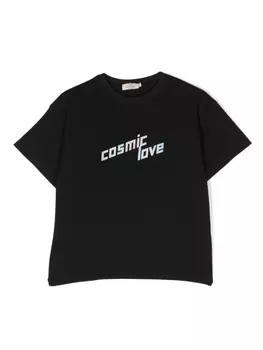 Andorine футболка с надписью, черный