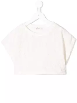 Andorine кружевная футболка, белый