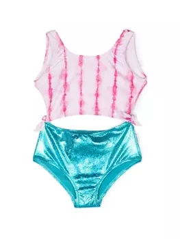 Andorine купальник с эффектом металлик, синий