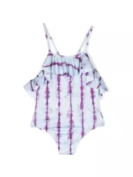 Andorine купальник с принтом тай-дай, синий