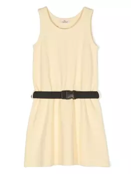 Andorine платье без рукавов с поясом, желтый