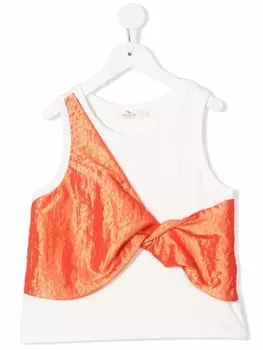 Andorine топ с драпировкой, белый