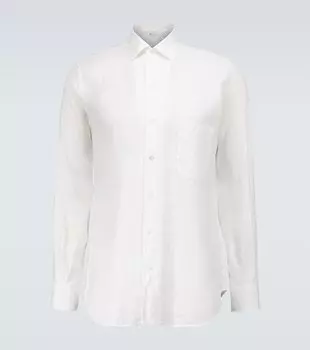 Андре льняная рубашка Loro Piana, белый