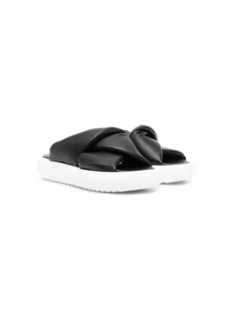 Andrea Montelpare сандалии с дутыми ремешками, черный