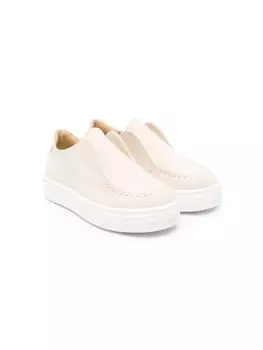 Andrea Montelpare замшевые слипоны, серый