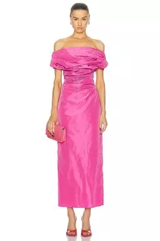 Андреа Платье Staud, цвет Punch