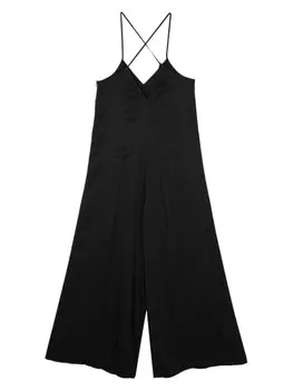 Andrea Ya'aqov креповый комбинезон широкого кроя, черный