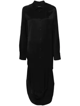 Andrea Ya'aqov рубашка макси с открытой спиной, черный