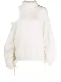 ANDREDAMO джемпер с высоким воротником, белый