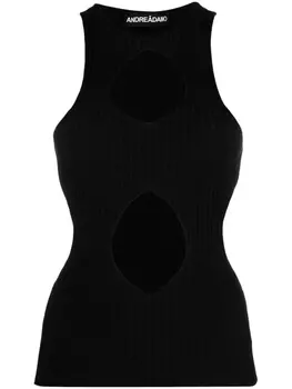 ANDREDAMO топ без рукавов, черный