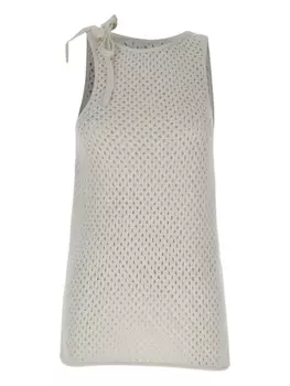 ANDREDAMO Топ в сетку, белый