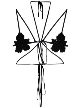 ANDREDAMO трикотажный топ-бра, черный