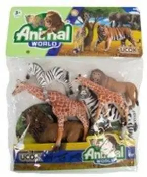 Анек Набор животных ЗОО.Набор коллекционных фигурок. Anek