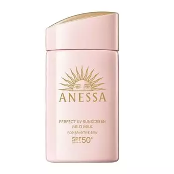 Anessa Perfect UV Sunscreen Mild Milk NA SPF50+ PA++++ 60 мл, Pink