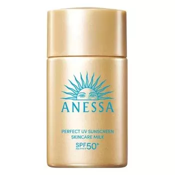 Anessa Perfect UV Sunscreen Skincare Milk NA SPF50+ PA++++ 20 мл, Blue