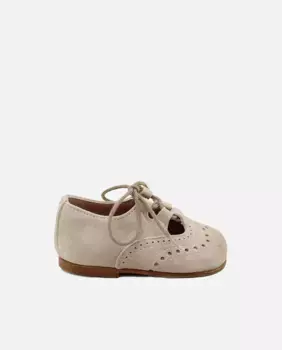 Английская детская обувь из рубленой замши Eli 1957, цвет Topo