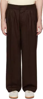 Английские шерстяные заправленные брюки DOCUMENT