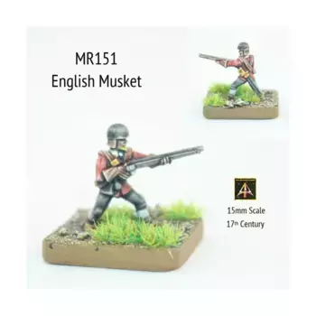 Английский мушкет с горшечным шлемом, Altuos Historical Miniatures - The 17th Century (15mm)