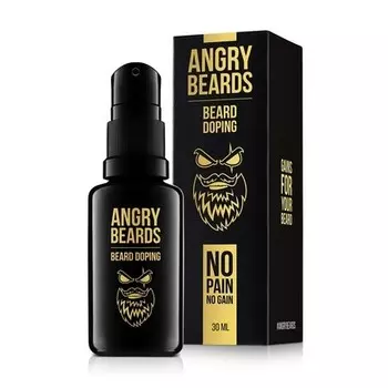Angry Beards Сыворотка для роста бороды для мужчин Натуральная формула для большего роста бороды и более густых волос Ускоряет рост бороды Средство по уходу за бородой для более сильной и густой бороды 30 мл