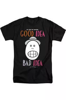Animaniacs Хорошая идея Плохая идея Короткий рукав Взрослый Высокий Футболка / Футболка Gildan, черный