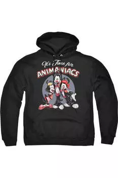 Animaniacs It's Time For Adult Pull Over Hoodie / Толстовка с капюшоном Gildan, черный