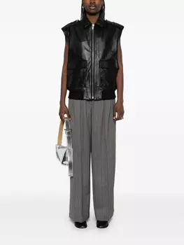 ANINE BING брюки Lou, серый