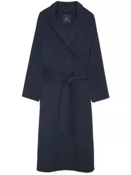 ANINE BING двубортное пальто макси Dylan, синий