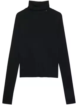 ANINE BING джемпер Lia с логотипом, черный