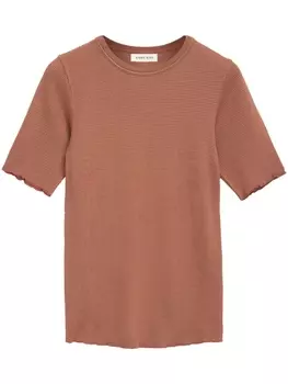 ANINE BING фактурная футболка Caitlyn, коричневый