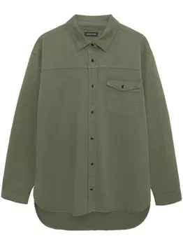 ANINE BING рубашка Simon с длинными рукавами, зеленый