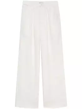 ANINE BING широкие брюки Carrie, белый