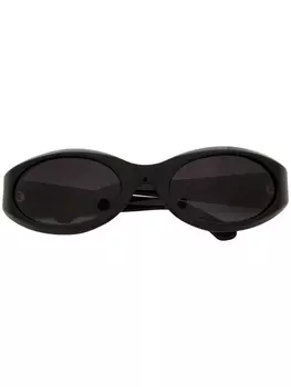 ANINE BING солнцезащитные очки Berlin в овальной оправе, черный