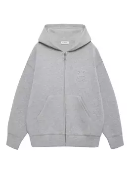 ANINE BING спортивная куртка с монограммой, серый